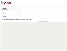 Tablet Screenshot of gallery.horze.com